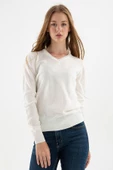 FASHION FRIENDS KADIN V YAKA KAZAK 23K0244K1 - 1