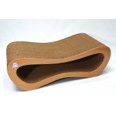 Dekoratif Karton Kedi Tırmalama Kanepesi (51,5x24x17 cm) - Medium - Ahşap Desen - 2