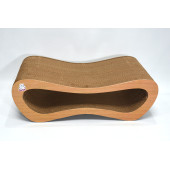 Dekoratif Karton Kedi Tırmalama Kanepesi (51,5x24x17 cm) - Medium - Ahşap Desen - 4