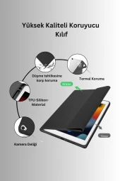 Qpen iPad Pro 11 inç (2018) Uyumlu İnter Ledli Klavyeli Tablet Kılıf thumbnail 2