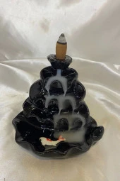 Geri Akış Tütsülük Ters Akış Şelale Kaliteli Seramik Siyah Japon Balık thumbnail 3