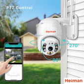 Heiman HM-40 WİFİ 2mp Onvif Dış Mekan Gece görüşlü Hareket Algılama AP Modlu Kamera - 3