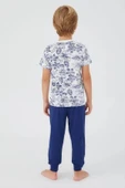U.S. Polo Assn. 1358 Garson Flowered Erkek Çocuk Kısa Kol Pijama Takım thumbnail 10