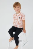 U.S. Polo Assn. 1358 Garson Flowered Erkek Çocuk Kısa Kol Pijama Takım thumbnail 1