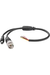 10 adet Hazır Kablolu Bnc Konnektör Dc Power Jak Cctv Y Kablo - 1