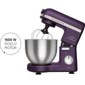 Karaca Mastermaid Chef Stand Mikser Grape Purple 1500W 5 Lt - 1