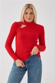 FASHION FRIENDS KADIN PENCERE DETAYLI KAZAK 23K0167K1 - 5