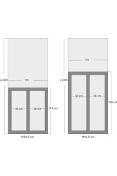 Petels Iskandinav Duvar Çıtası 1 Paket ( 4 Adet )100x8. Dekoratif. Mdf Duvar Çıtası - 4