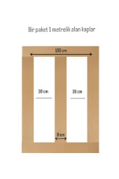 Petels Iskandinav Duvar Çıtası 5 Adet 100 Cm x 8 Cm Dekoratif Duvar Çıtası Boyanabilir Duvar Dekoru Efsane - 7