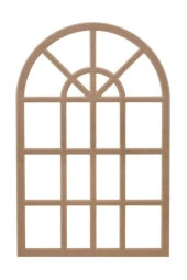 Petels Duvar Çerçeve Ham Boyanabilir 18mm Mdf Hint Pencere Ayna Çerçeve 100x65 Ham18mm - 1