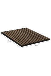 Petels MİRANDA 60x60 Cm Ceviz Dekoratif Akustik Ahşap Duvar Paneli - 1