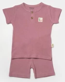 Bebek Şort ve Tişört Takımı, %50 Bambu - %50 Organik Pamuk, Bebek ve Yenidoğan Serisi - CSYB9039 - 2