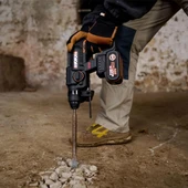 WORX WX381 20Volt 4.0Ah. 2J Li-ion Tek Akülü Profesyonel SDS-Plus Pnömatik Kırıcı/Delici + 3 Parça Delme Ucu - 5