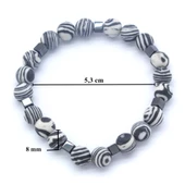 Damarlı Akik Doğal Taş Erkek Bileklik EBLK-316 thumbnail 3