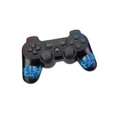Cosmostech P3 Doubleshock PS3 Playstation 3 için Uyumlu Kablosuz Titreşimli Oyun Kolu Gamepad Joystick Controller Siyah thumbnail 11