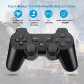Cosmostech P3 Doubleshock PS3 Playstation 3 için Uyumlu Kablosuz Titreşimli Oyun Kolu Gamepad Joystick Controller Siyah thumbnail 8