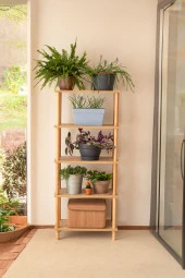 Ahşap Raf Kitaplık 4 Katlı  Nature Kitaplık thumbnail 2
