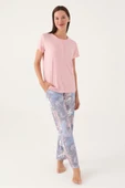 Pierre Cardin 8801 Leaf Kadın Kısa Kol Pijama Takımı - 7