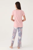 Pierre Cardin 8801 Leaf Kadın Kısa Kol Pijama Takımı - 10