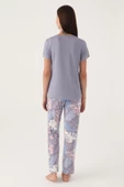 Pierre Cardin 8801 Leaf Kadın Kısa Kol Pijama Takımı - 6