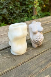 Hamile Kadın Tekli Silikon Mum Kalıbı thumbnail 3