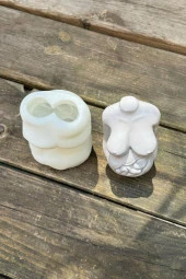 Hamile Kadın Tekli Silikon Mum Kalıbı thumbnail 4