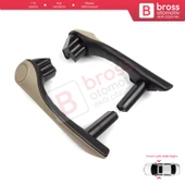 Renault Megane MK2 2002–2009 7701475317 İçin Ön İç Kapı Çekme Kolçak Tutamak Takımı Bej - 4