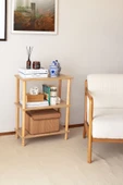 Concept  2 Raflı Balkon Banyo  Kitaplık  Mutfak Dolabı Organizer Ofis Düzenleyici  Ahşap Nature - 5