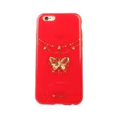 Shengo Apple iPhone 6S/6 Kılıf Kenarları Taşlı Silikon - 2