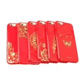 Shengo Apple iPhone 6S/6 Kılıf Kenarları Taşlı Silikon - 3