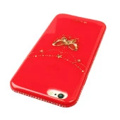 Shengo Apple iPhone 6S/6 Kılıf Kenarları Taşlı Silikon - 4
