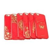 Shengo Apple iPhone 6S/6 Kılıf Kenarları Taşlı Silikon - 6