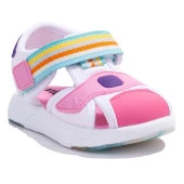 Vicco Flow II 332P24Y202CN Beyaz Pembe Ortopedik Günlük Kız Çocuk Spor Sandalet - 1