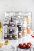 24'lü Barok Yuvarlak 4 Boy Kavanoz Seti & Saklama Kabı & Erzak Kabı (6*2000 ML, 6*1000 ML, 6*500 ML, 6*250 ML) - 2