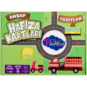 Playwood Ahşap Hafıza Kartları Taşıtlar - 3