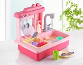 Pilli İnteraktif Lavabo Seti Pembe - 4