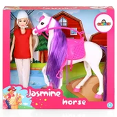 Jasmine Atlı Bebek Beyaz-Pembe thumbnail 8