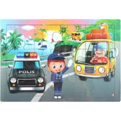 Ahşap Eğitici Puzzle 12 Parça - 1 Adet Stokta Olan Gönderilir - 6