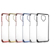 Redmi Note 9 Pro - Redmi Note 9S Köşeleri Renkli Şeffaf Kılıf thumbnail 1