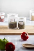 12'li Barok Yuvarlak 2 Boy Kavanoz Seti & Saklama Kabı & Erzak Kabı 6*500 ML,6*250 ML) - 4