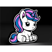 Şarjlı Unicorn Lightbox Sweet Led Masa Lambası - 2