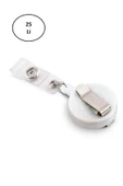 Yoyo Plastik 3532- Yuvarlak-32Mm-Kancali-Klipsli-Beyaz 25'li - 1