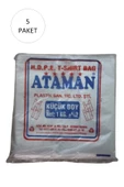 Kalın Şeffaf Atlet Poşet Küçük Boy 25x33 Cm 1 Kg (5 Paket-Takriben 850 Adet) - 1