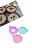Tatlı ve Kahve Süsleme Şablonu 3 lü 10 cm - 1