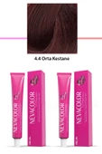 2 li Set Premium 4.4 Orta Kestane - Kalıcı Krem Saç Boyası 2 X 50 g Tüp - 1