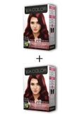 2X2 Tüp Krem Saç Boyası Seti Amazon Kızılı No:55.46 - 1