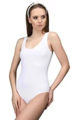 Elit Life Geniş Askılı Kadın Dikişsiz Çıtçıtlı Slip Body Beyaz 878 - 1