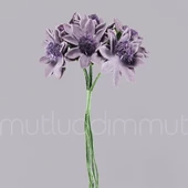 72 Adet Çiçek (12 Demet) Ortası Tüylü Çiçek - 4