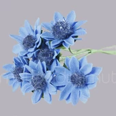 72 Adet Çiçek (12 Demet) Ortası Tüylü Çiçek - 5