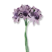 72 Adet Çiçek (12 Demet) Ortası Tüylü Çiçek - 7